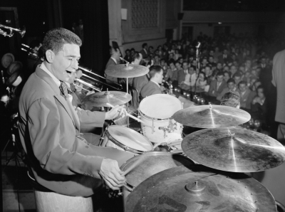 photo of Shelly Manne by William Gottlieb/Library of Congress