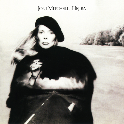 The cover to Joni Mitchell's 1976 album Hejira [Asylum]; photo by Norman Seeff