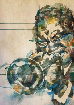 painting of Clifford Brown by Paul Lovering